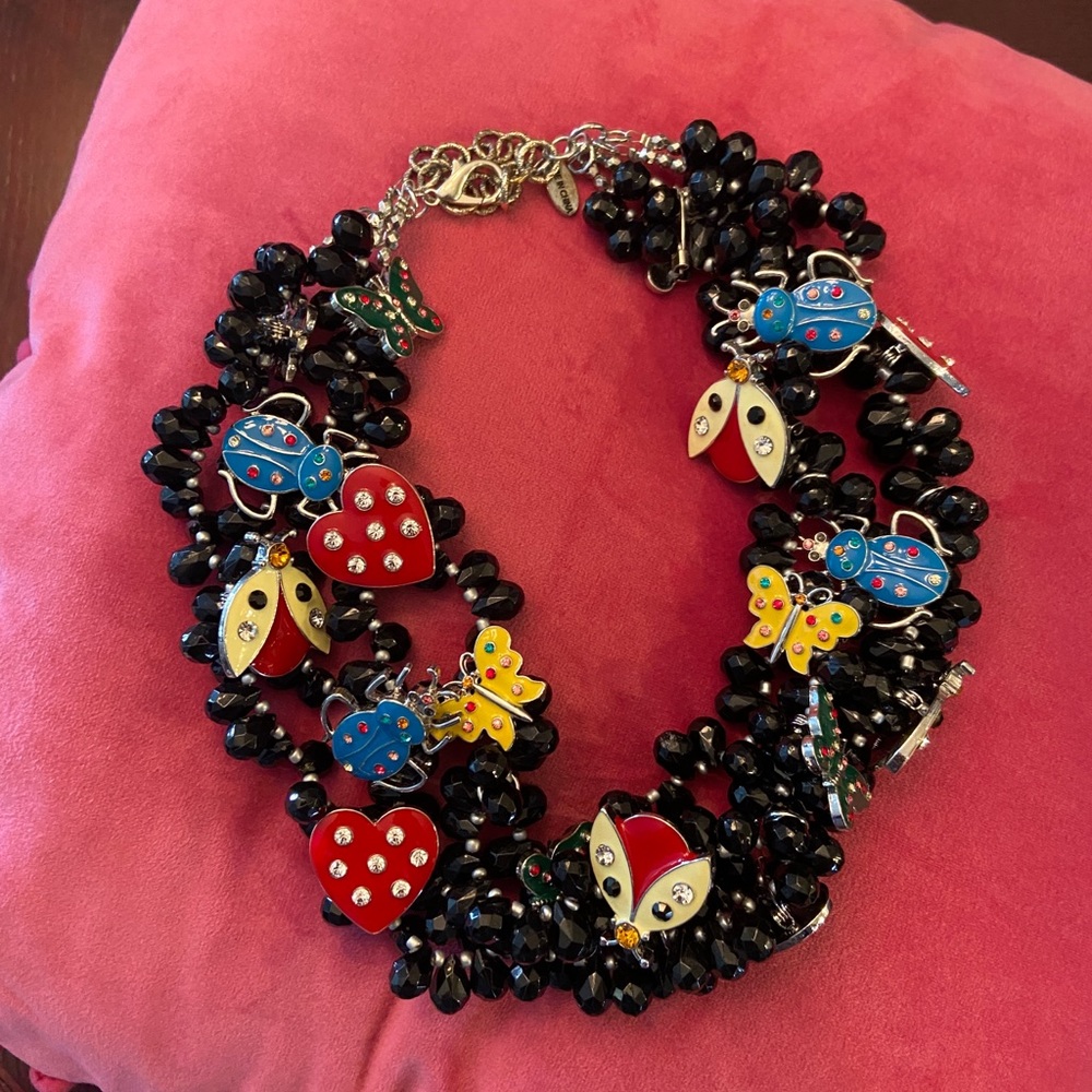 Vintage Sassy Jones “Lady Bug” Necklace